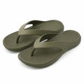 Infradito 42/43 in materiale sintetico verde oliva - suola sagomata antiscivolo