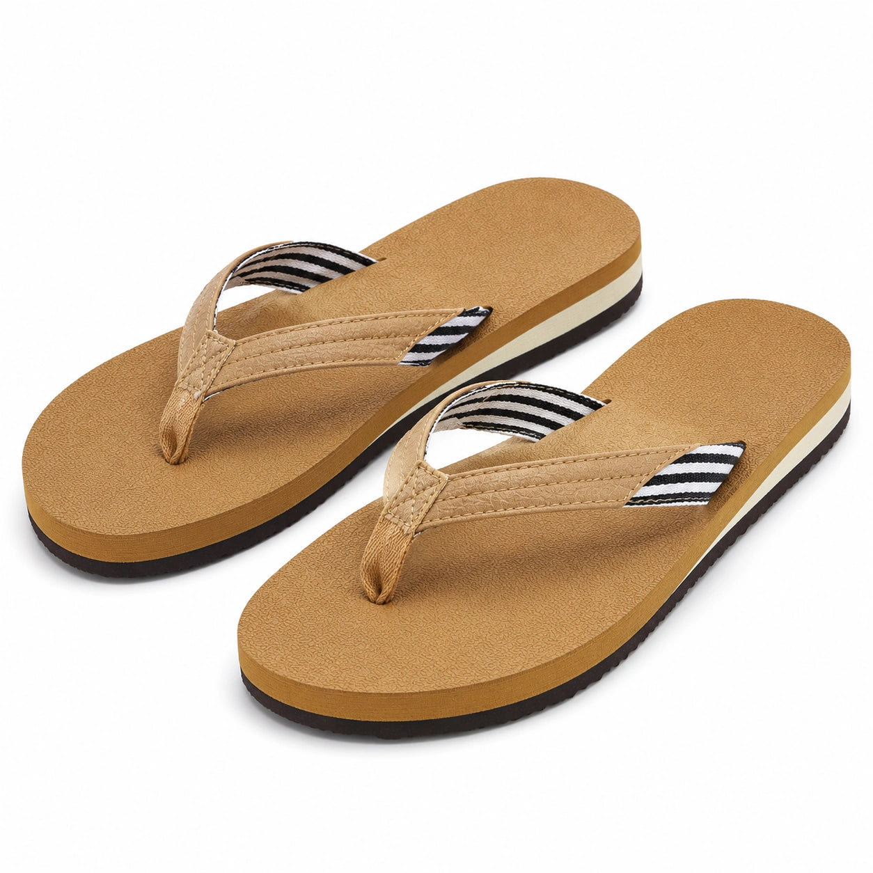 Infradito 38/39 beige in materiale sintetico con suola antiscivolo per uso estivo