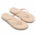 Infradito 40/41 beige in materiale sintetico con suola piatta per uso estivo